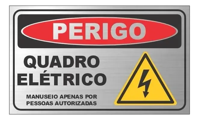 Kit com placas de alumínio para sinalização de quadro elétrico — imagem 3 - imagem 3