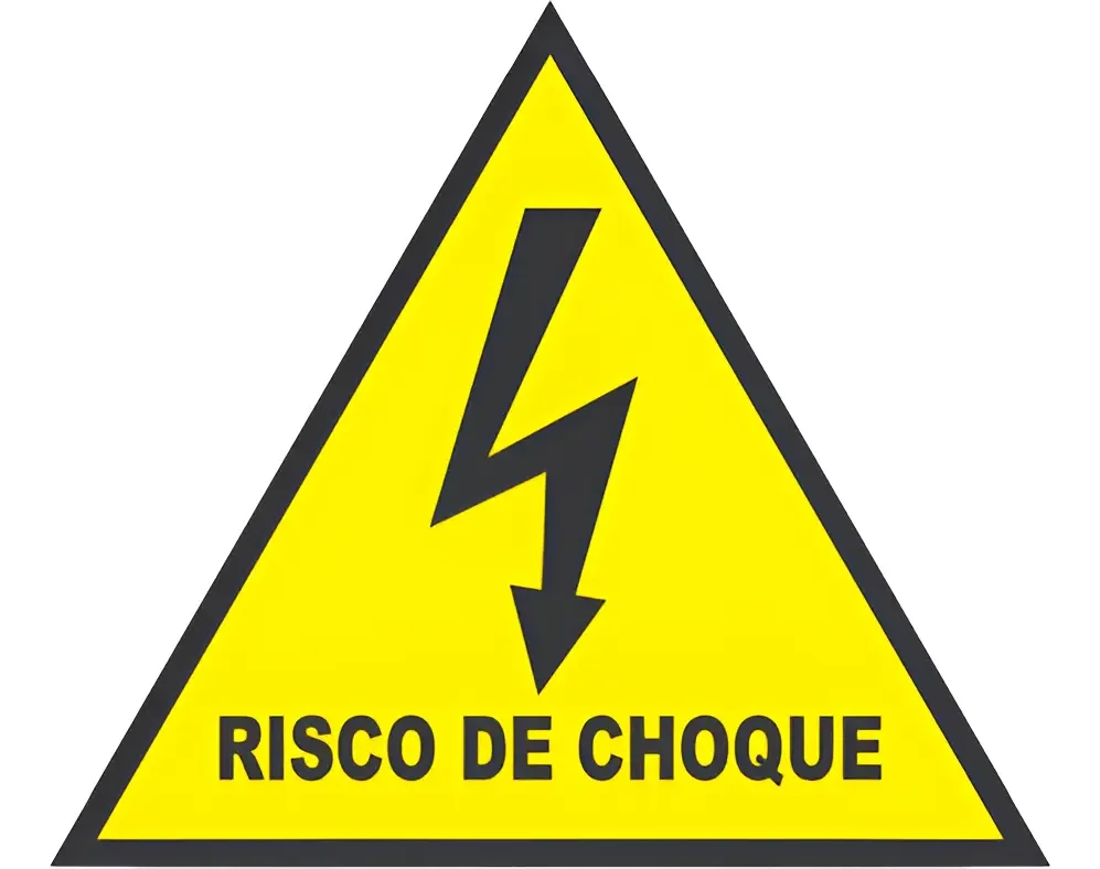 Kit com dez placas de risco de choque em poliestireno — imagem 2 - imagem 2