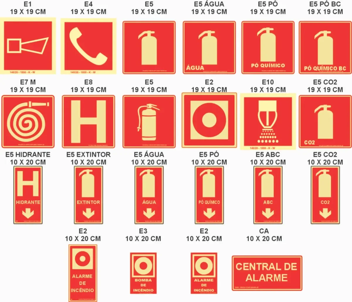 Kit com dez placas de risco de choque em poliestireno — imagem 6 - imagem 6