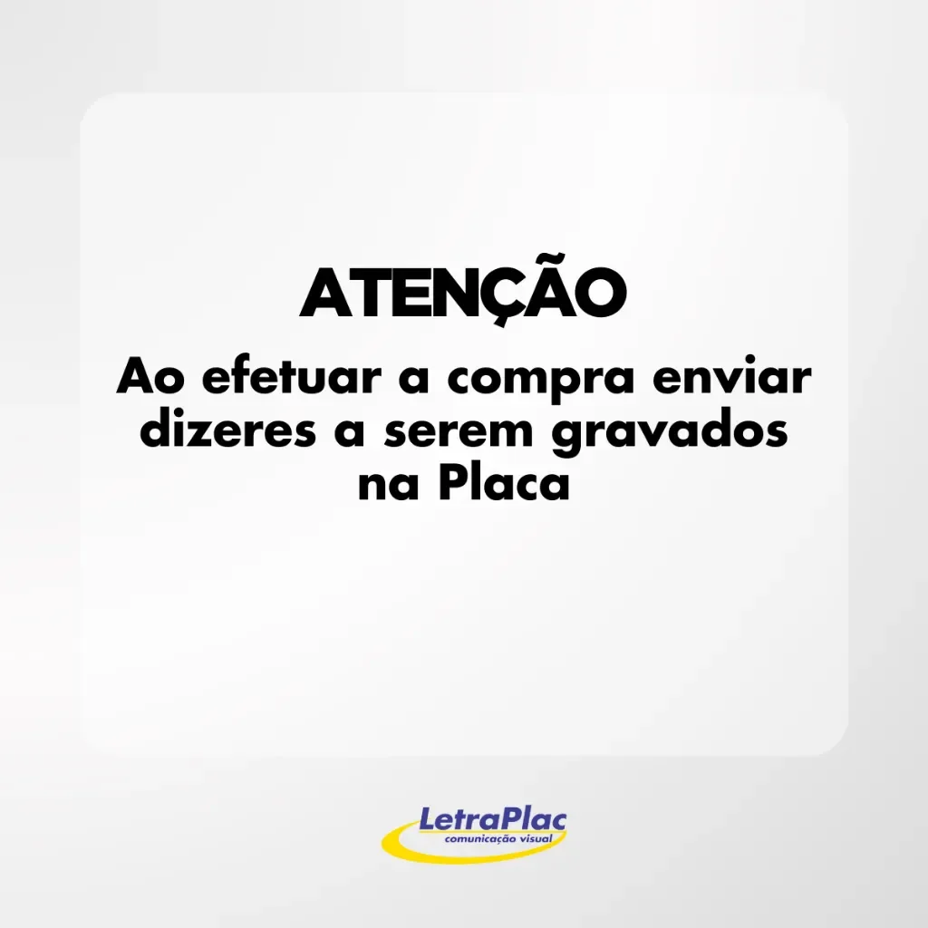 kit de placas de homenagem em aço inox 15x10 cm com capa - imagem 5