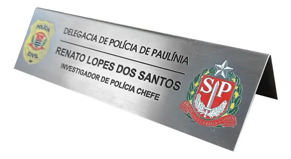Kit 9 Prismas de Mesa em Aço Inox Escovado 8x30 cm