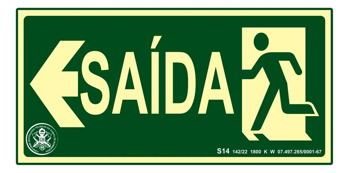 Kit com placas fotoluminescentes de saída direita e esquerda — imagem 4 - imagem 4