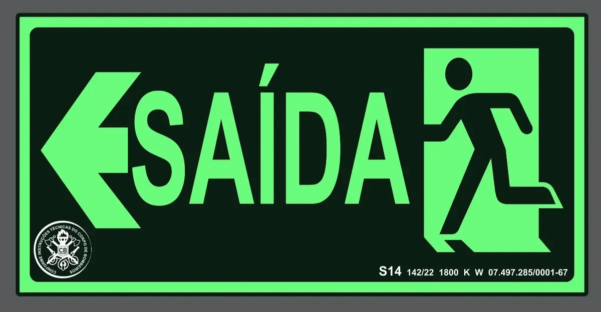Kit com placas fotoluminescentes de saída direita e esquerda — imagem 5 - imagem 5