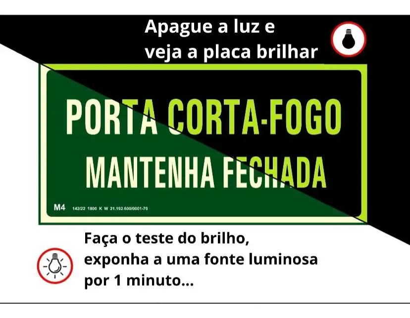 Kit com placas fotoluminescentes de saída direita e esquerda — imagem 6 - imagem 6