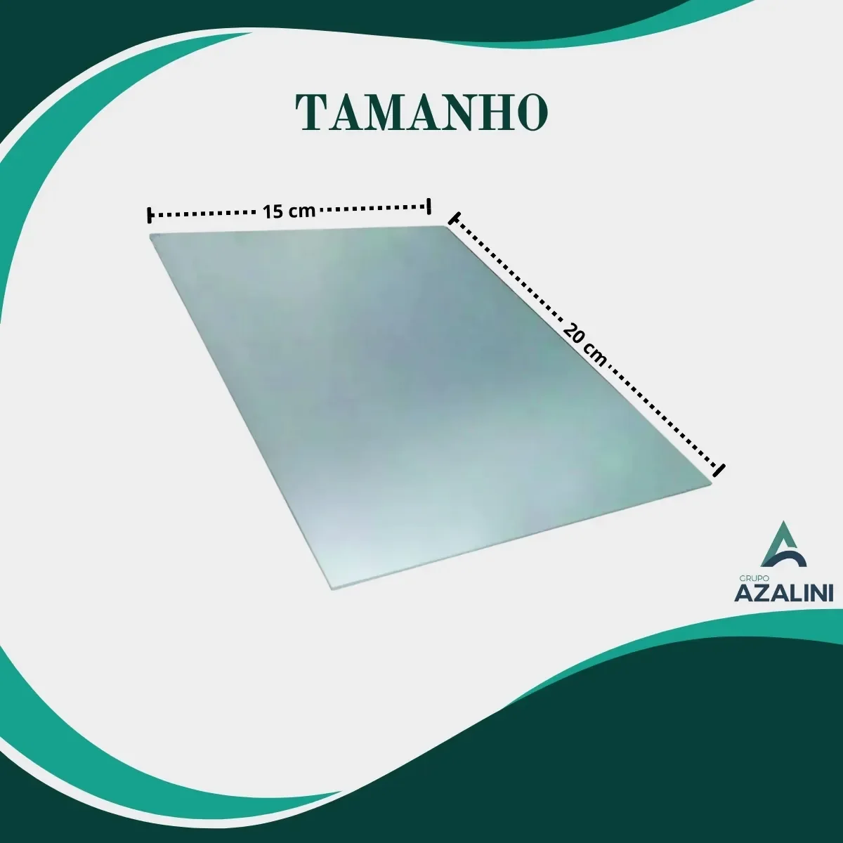 Placa chapa de inox 304 20x15 cm corte CNC - imagem 5