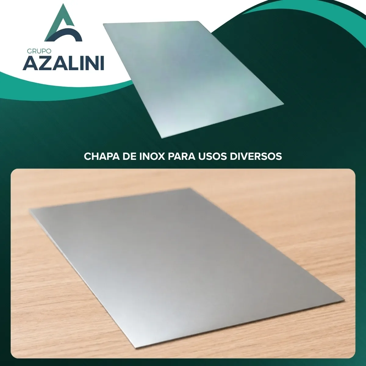 Placa chapa de inox 304 20x15 cm corte CNC - imagem 6