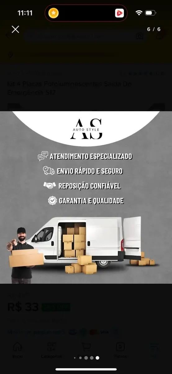 placa fotoluminescente saída de emergência e rota de fuga da Visual Sete - imagem 3