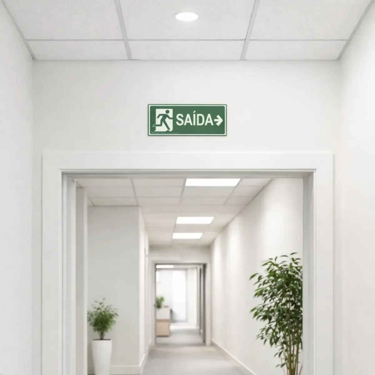 placa fotoluminescente saída direita S13 rota de fuga da Visual Sete - imagem 6
