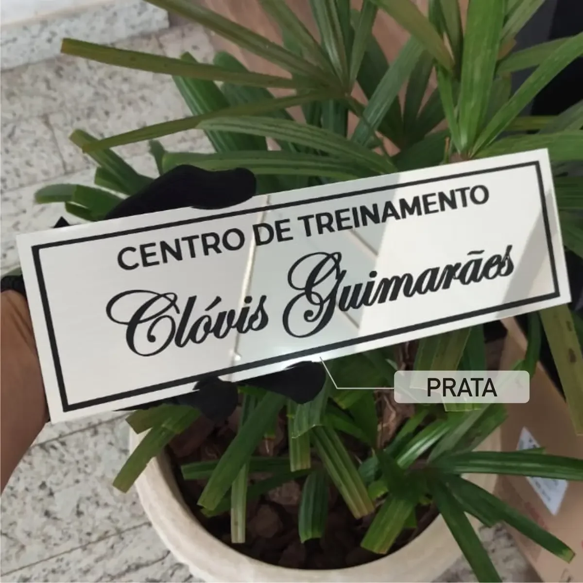 Placa de Identificação Profissional para Porta 30x9 cm - Placas para Porta Visual Sete - imagem 3