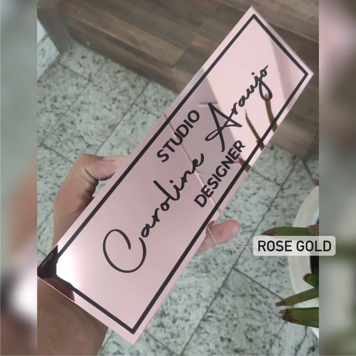 Placa de Identificação Profissional para Porta 30x9 cm - Placas para Porta Visual Sete - imagem 6