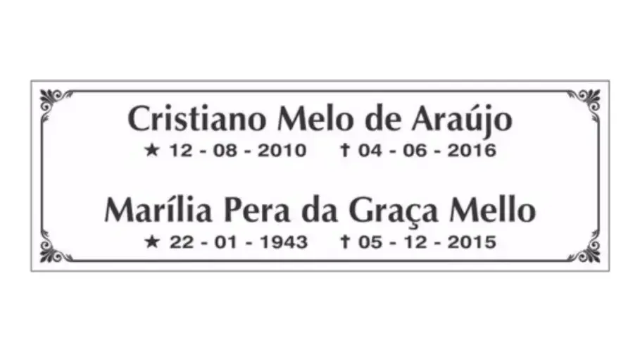 placa para túmulo em aço inox personalizada Placa para Túmulo em Aço Inox 30x10 cm com Foto - imagem 3
