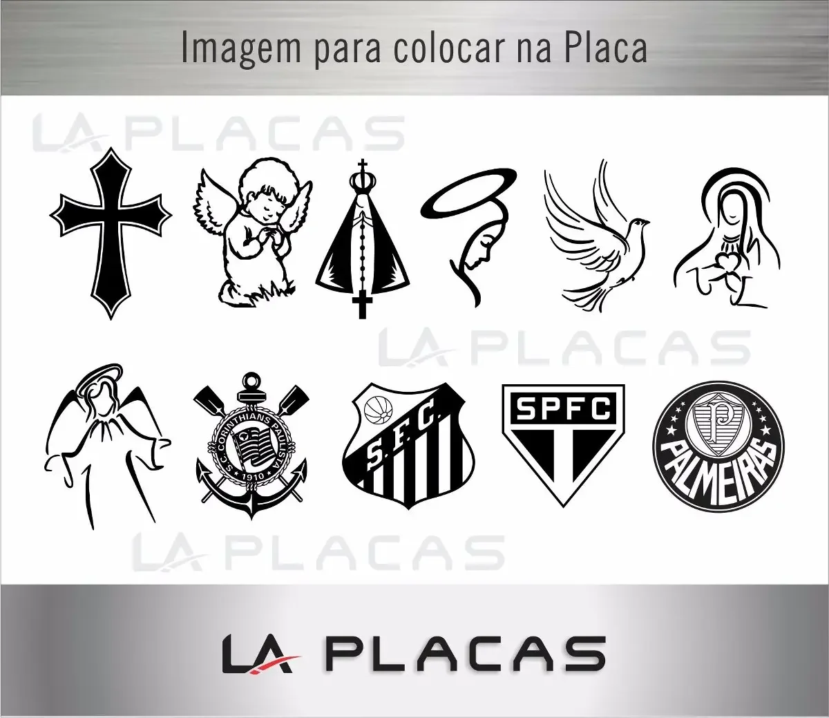 placa para túmulo em aço inox personalizada Placa para Túmulo em Aço Inox 30x10 cm com Foto - imagem 5