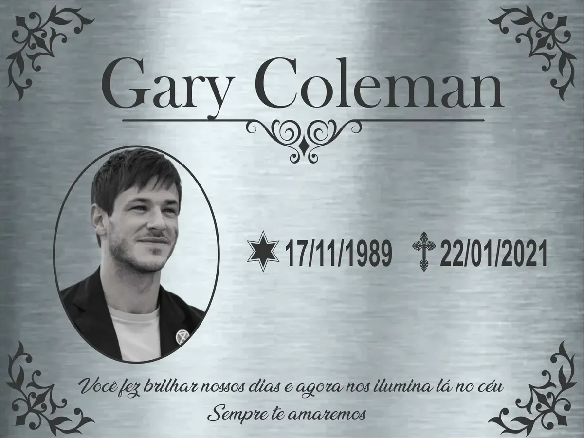 placa memorial em aço inox 40x30 cm com foto personalizada - imagem 2